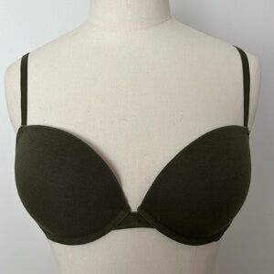 La Senza Remix Push Up Plunge Bra Green 34C